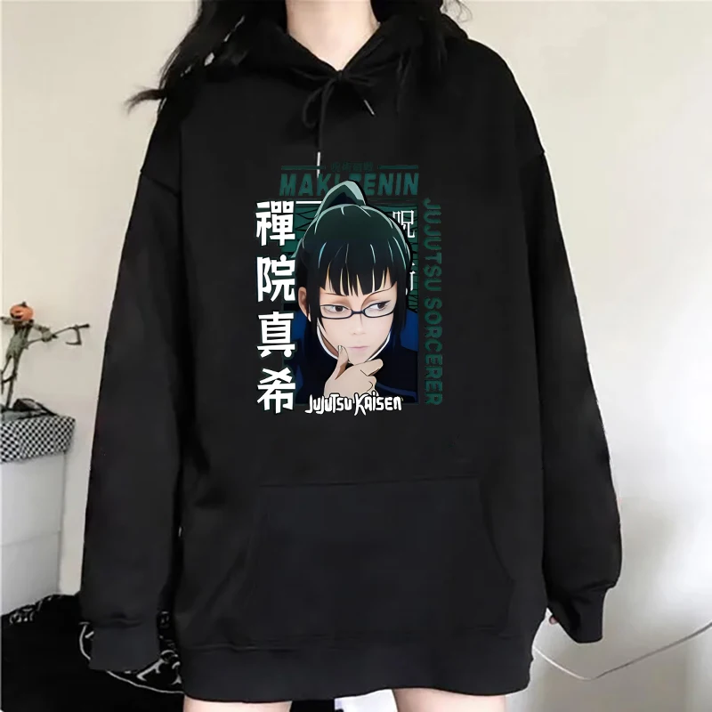 Fashion Unisex Hoodie Anime Zenin Maki Hoodies Men And Women Streetwear Pullover Harajuku Tops