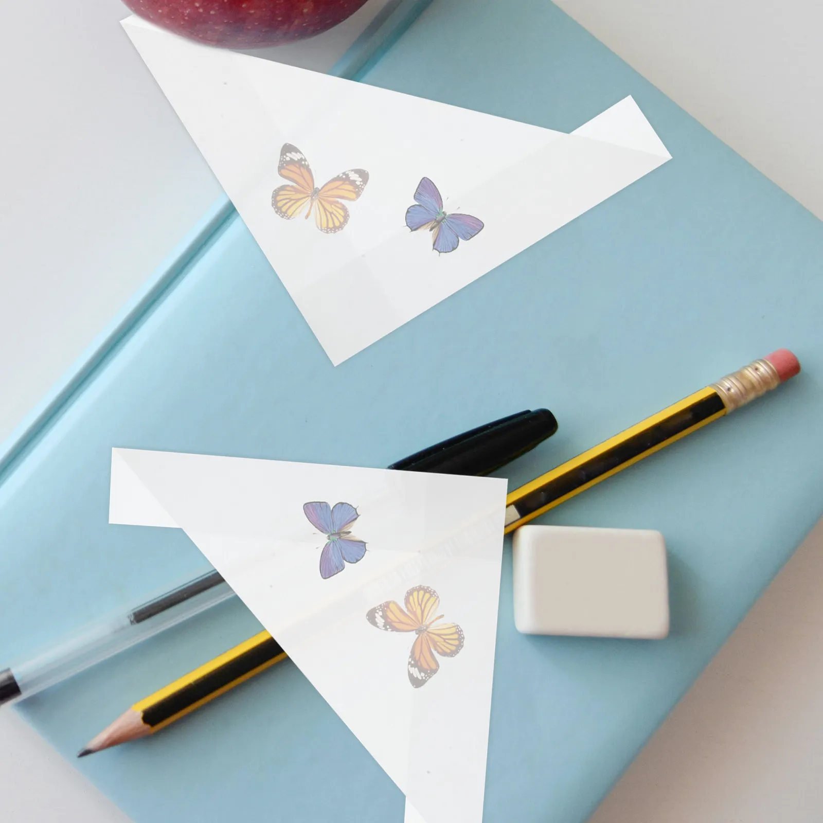 20Pcs Specimen Storage Pouches Butterfly Collection Bags Triangle Paper Temporary Storage Bags for Scientific Study and