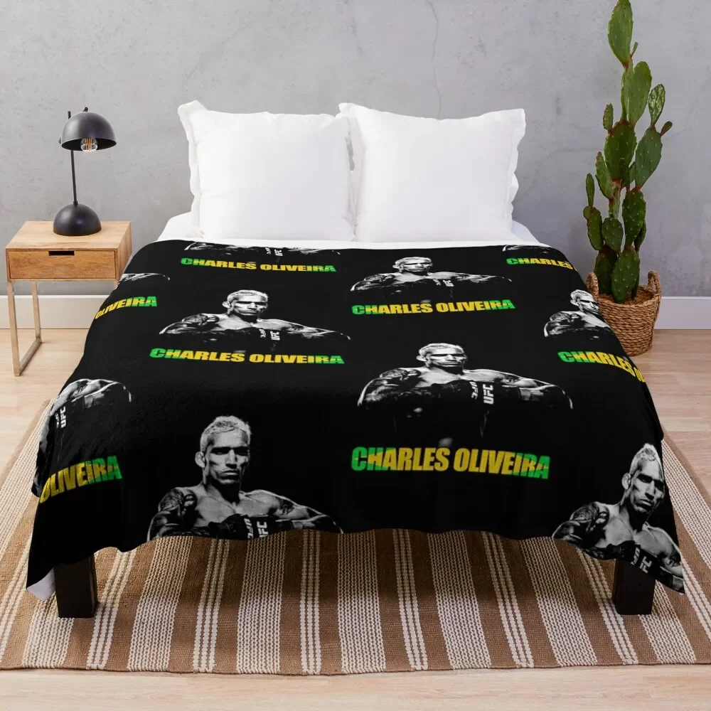 

Charles Oliveira Essential T-Shirt Throw Blanket Blankets For Baby Luxury Designer Flannels Travel Blankets