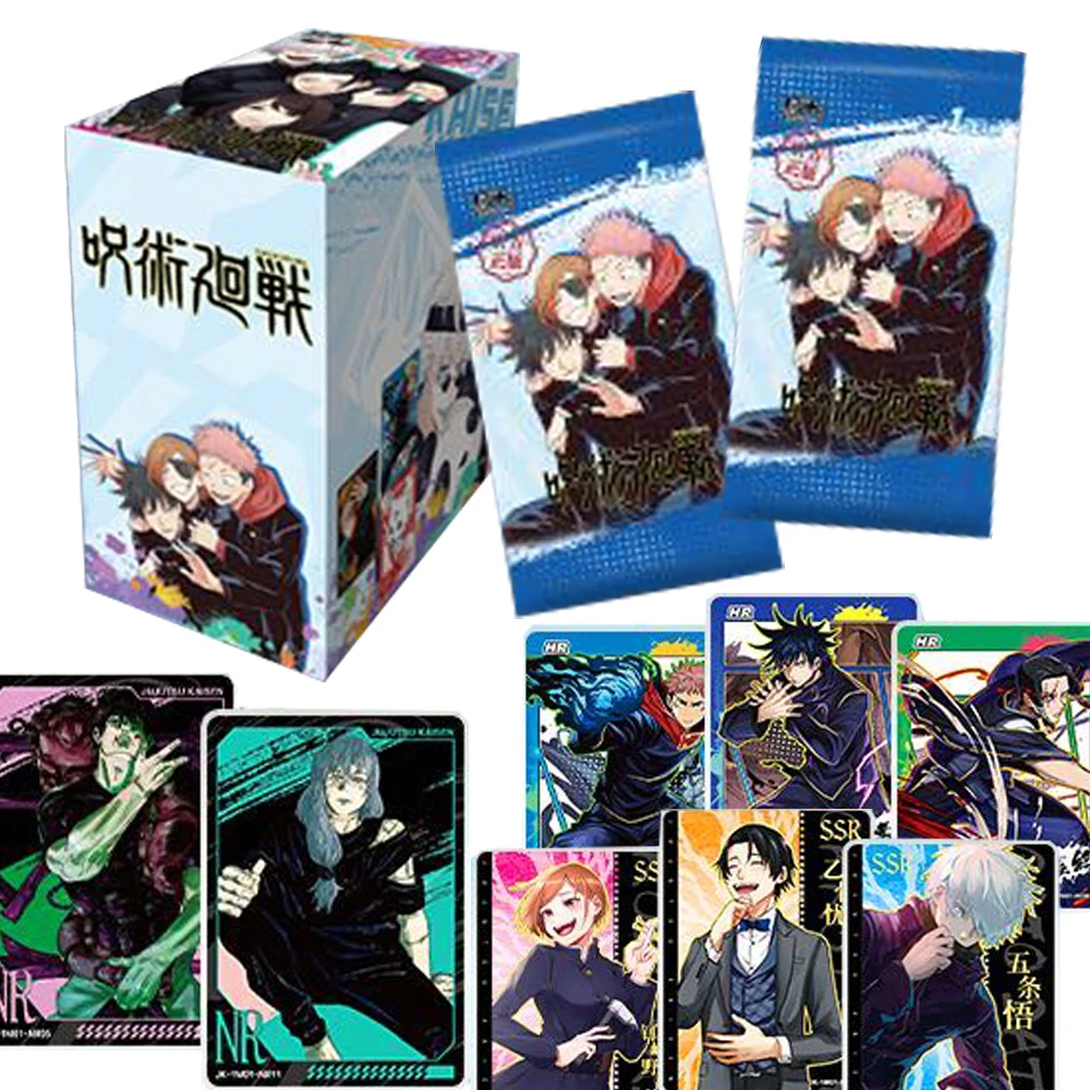 

Jujutsu Kaisen Collectible Cards Booster Box, Premium Anime TCG with Yuji, Megumi & Satoru Gojo Characters