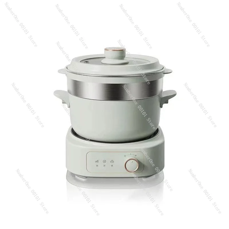 2.5L Electric Hot Pot Multifunction Cooking Pot Fast Heating Dorm Cooker Fry Steam Boil All in One