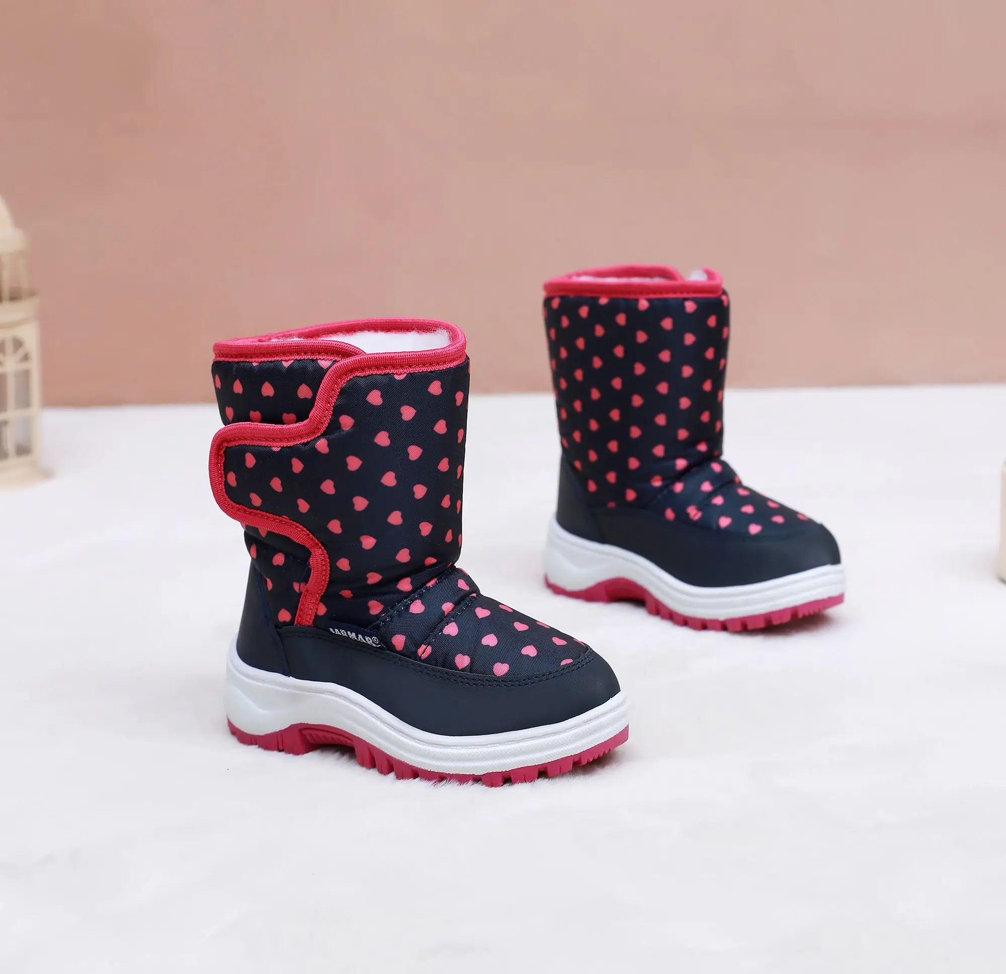 Children\'s Snow Boots Foreign Trade 2023 Winter Waterproof Children\'s Cotton Boots Soft Sole Warm Multi color Baby Cotton Shoes