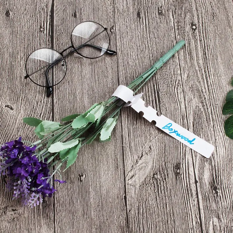 

A20F-1000 шт. 8-дюймовые бирки для растений, водонепроницаемые подвесные садовые этикетки для улицы, белые пластиковые бирки для растений 2X21 см Nu