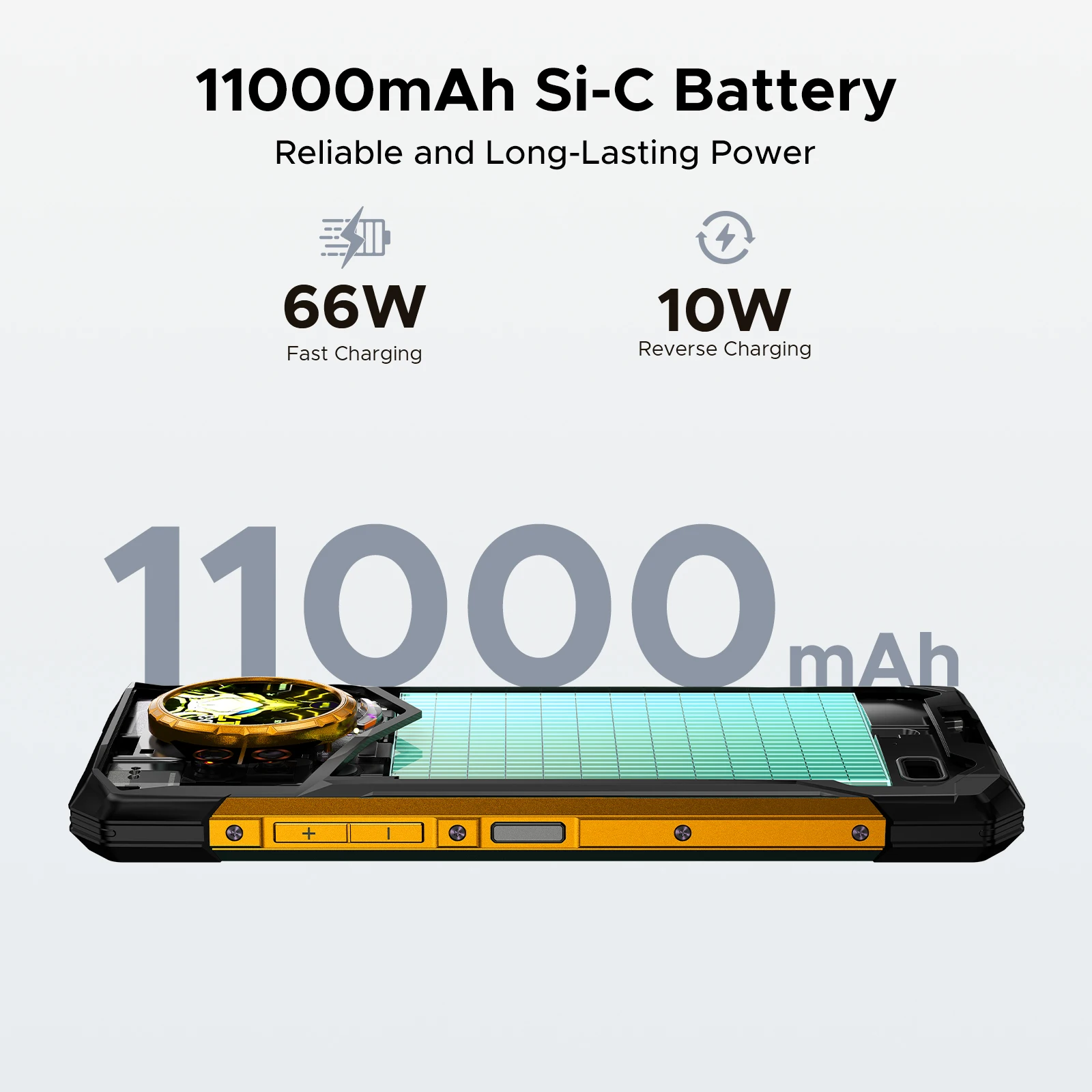 DOOGEE S200 Ultra 5G Rugged Phone 48GB+1TB 6.72'' 120Hz Display 11000mAh Battery 66W NFC Dimensity 7400 Android 15 Smartphone