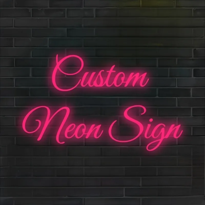 Custom Dual Row LED Neon Sign -  USB-Powered Wall-Mounted  for Weddings Events Home Decor Bars Parties & Birthdays Perfect Gift