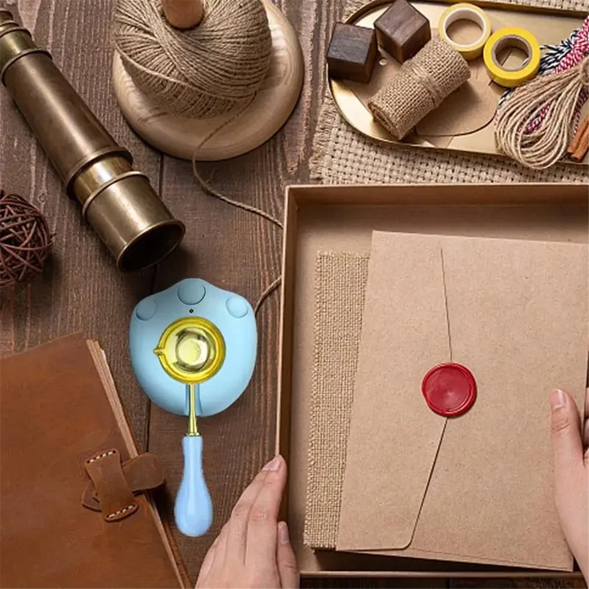 Conjunto de selo de cera criativo kit de cera de vedação cera de vedação para embrulho de presente envelopes cartões decoração e casamento eua plug