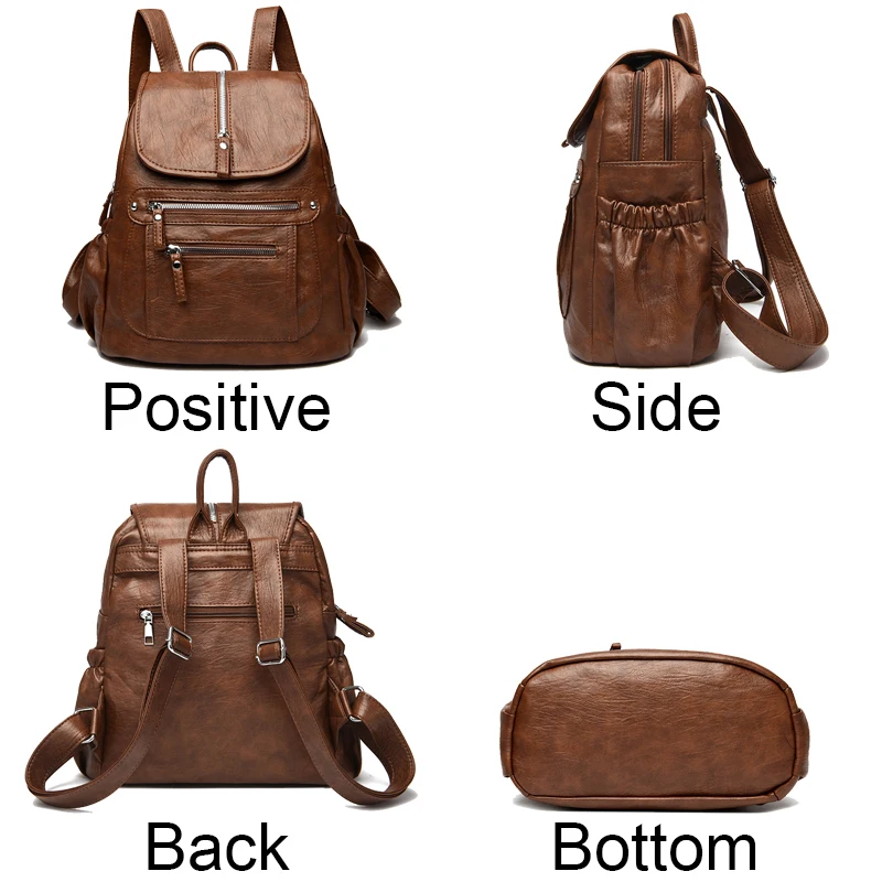 Luxury Women Genuine Leather Backpack Casual Ladies Shoulder Bags Fashion Large Capacity Travel Female Quality Cowhide Knapsack