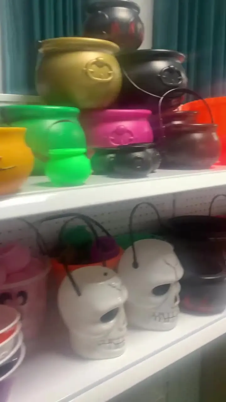 3 Stück 7cm Bunte Hexenkessel-Bonbonschalen für Halloween-Partys und Süßigkeiten-Sammelaktionen – Detail 2