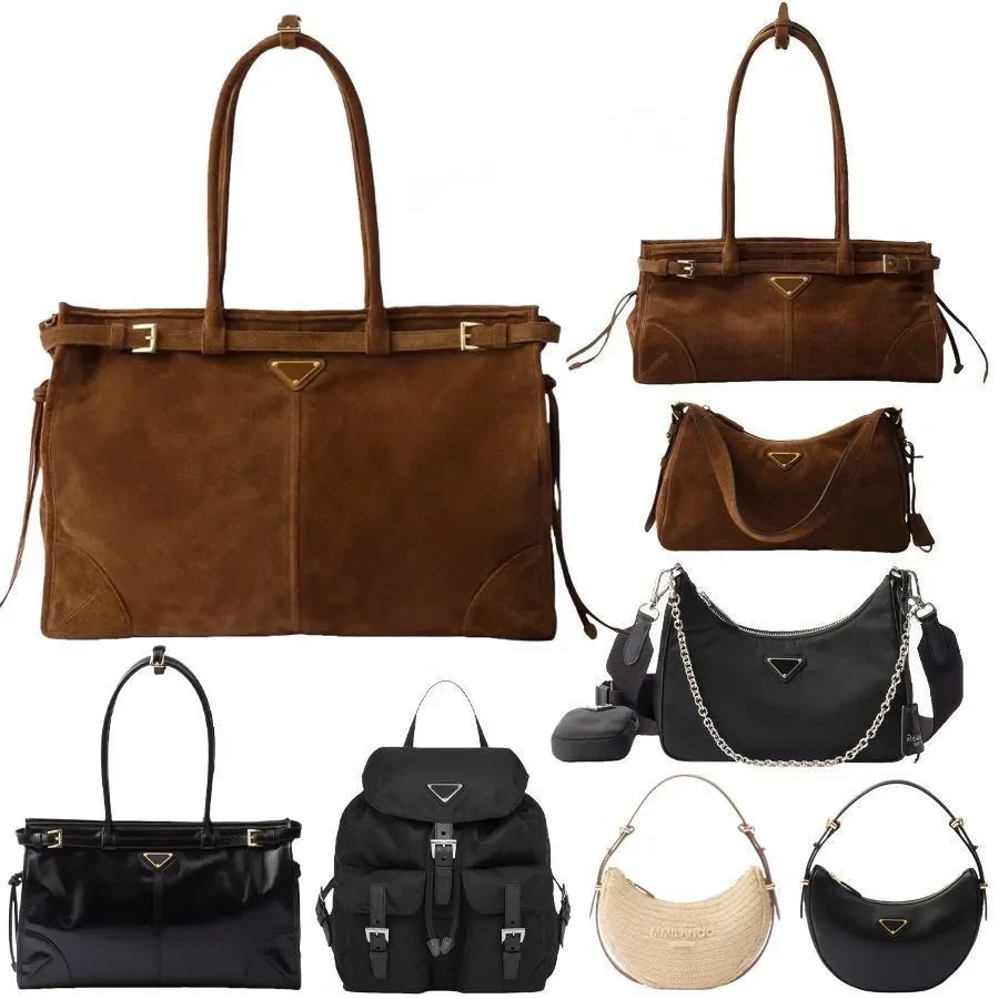 

Luxury bag Designer Tote Bag for Women - High-Quality Metallic Leather with Solid Colors Suede Handbags