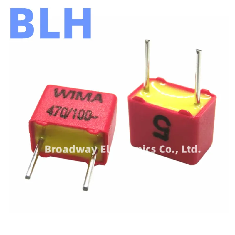 5PCS WIMA RED FKP2 5MM Film Capacitor Hi-Fi Audio P5 63V 100V 250V 630V 1000V 33PF 68PF 100PF 150PF 220PF 330PF 470PF 680PF