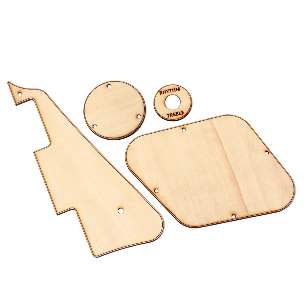 

Maple Wood Set Vintage Style Protective Cavity Cover Pickup Selector Plate For Electric Guitar Wood Guard Guitar
