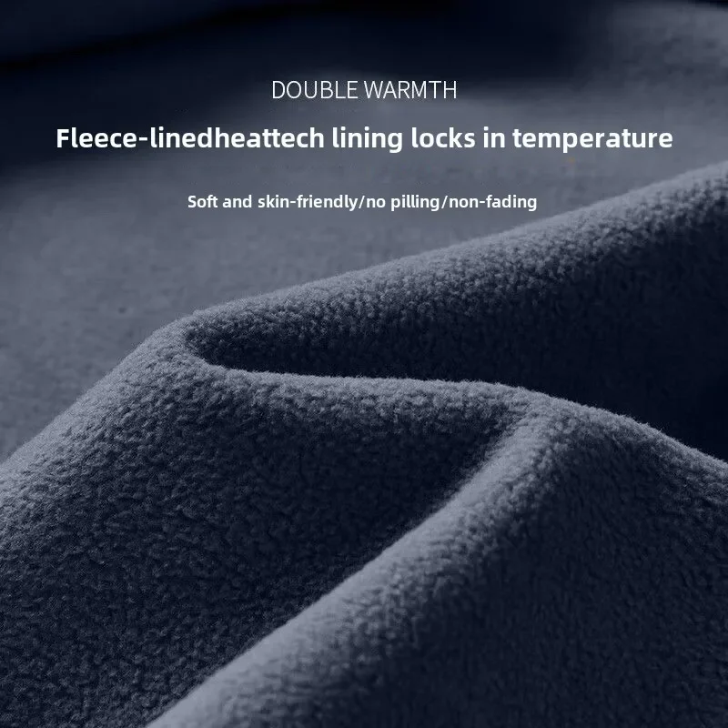 Men's Winter Running Set Plush Warm Thermal Sportswear for Training Fitness Suitable for Track Field Quick-Dry Morning Runs Set