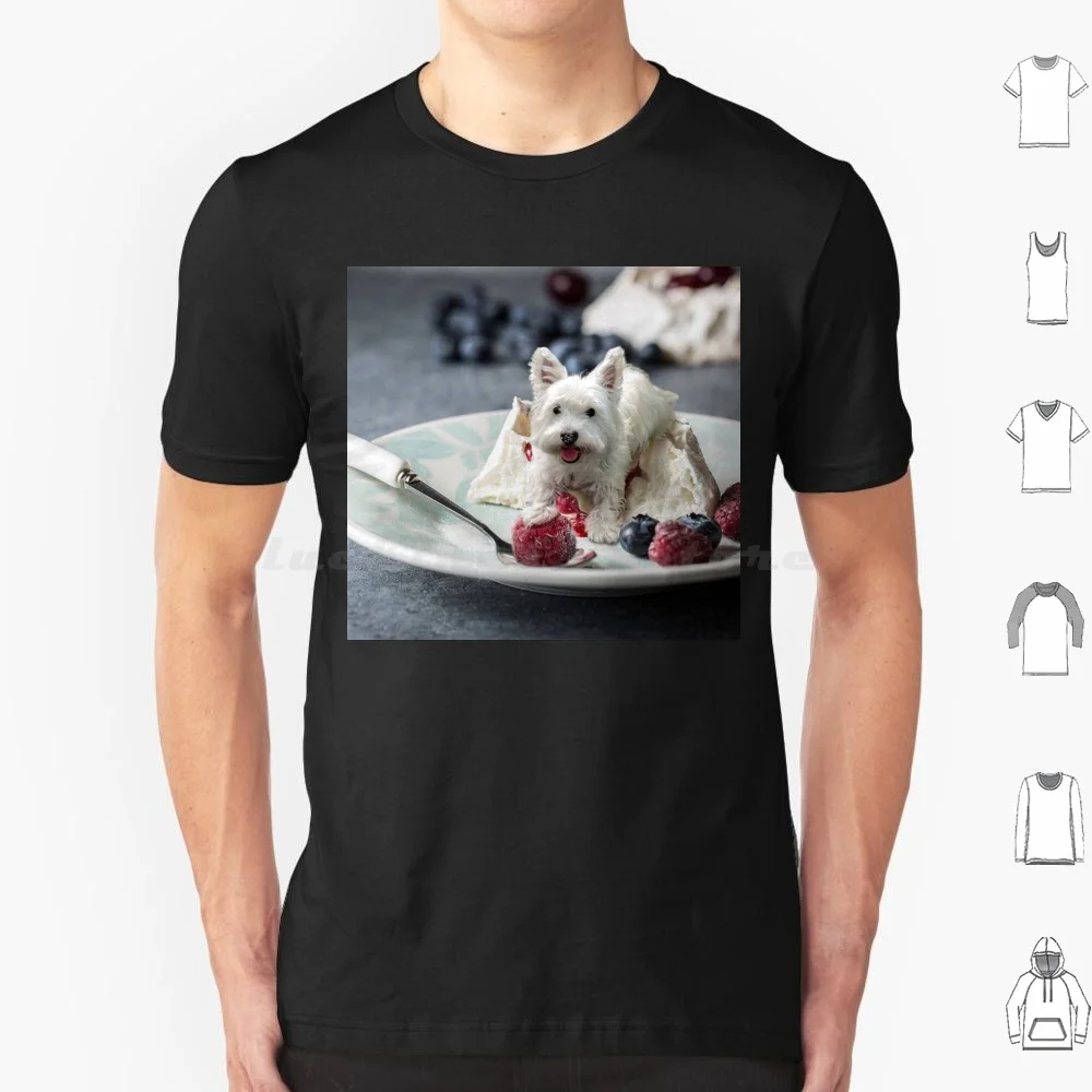 Marshmallow Berry Westie T Shirt 6Xl Cotton Cool Tee Westie Dog Terrier Puppy White Cute Icecream West Highland Terrier Pet