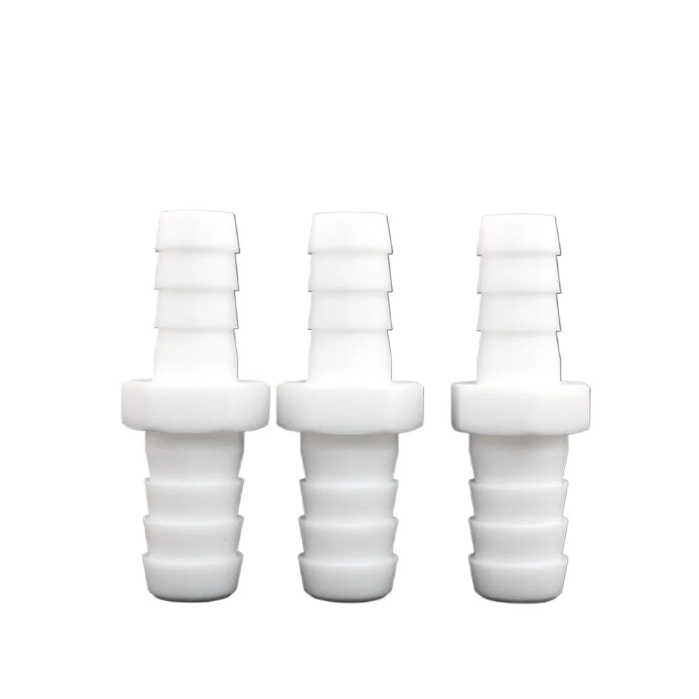 ‌PTFE Tubing Fittings 2-16mm Equal Reducing Lab-Grade Hose Barb Connector for Chemical & Analytical Applications