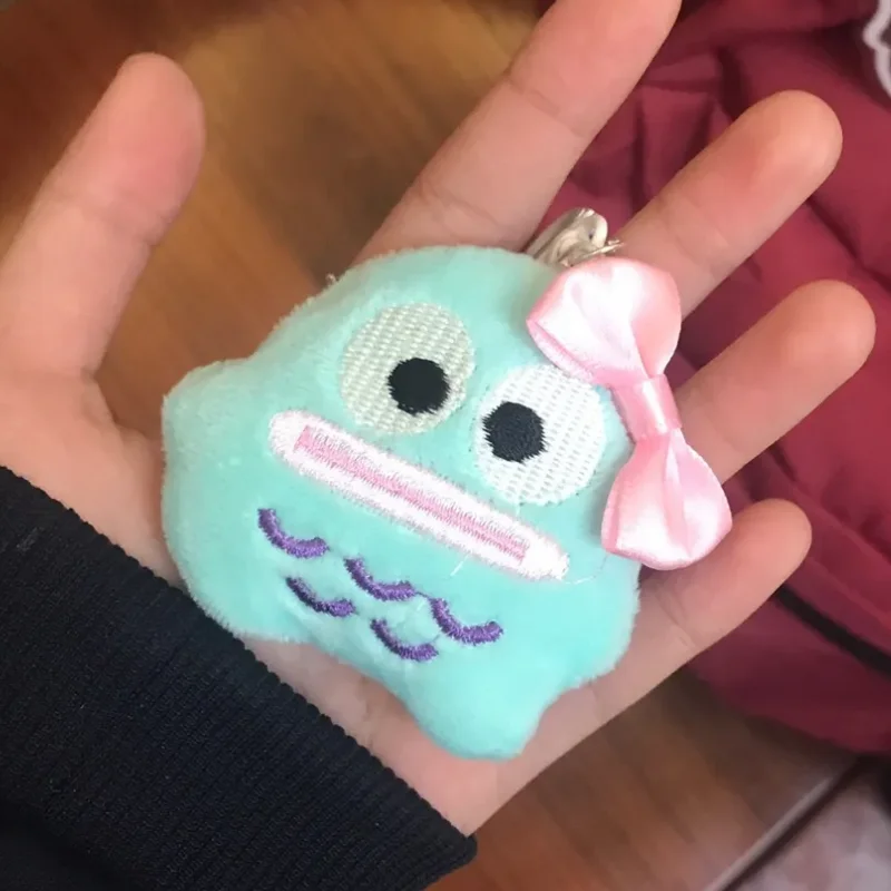 Kawaii Sanrio Hangydon 봉제 인형 귀여운 가방 펜던트 애니메이션 만화 귀여운 아름다움 플러시 키 체인 액세서리 여자 친구 선물