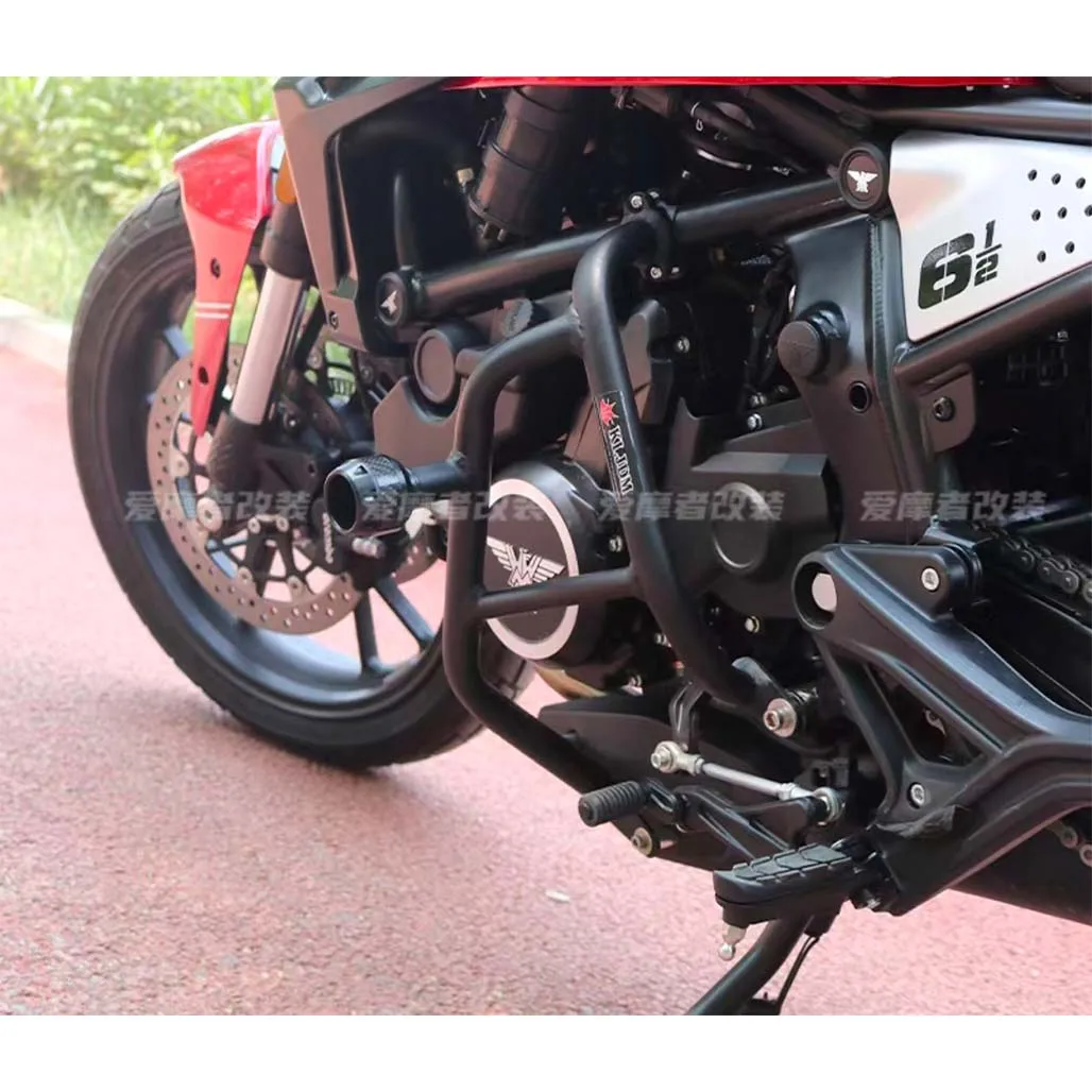 Modification of For Morini X Cape 650 bumper guard bar and 304 stainless steel competitive bar for anti-falling.