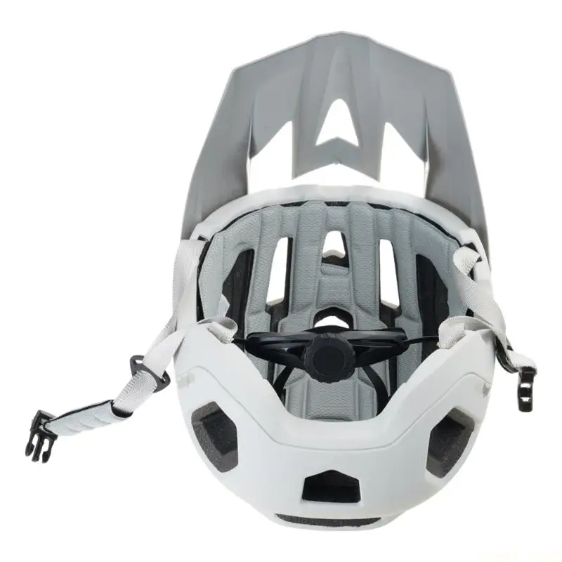 U2JB Protective Cycling Helmet Shell Long Front Extension Open Top Layout Rear Headgear for Mountain and Road Use