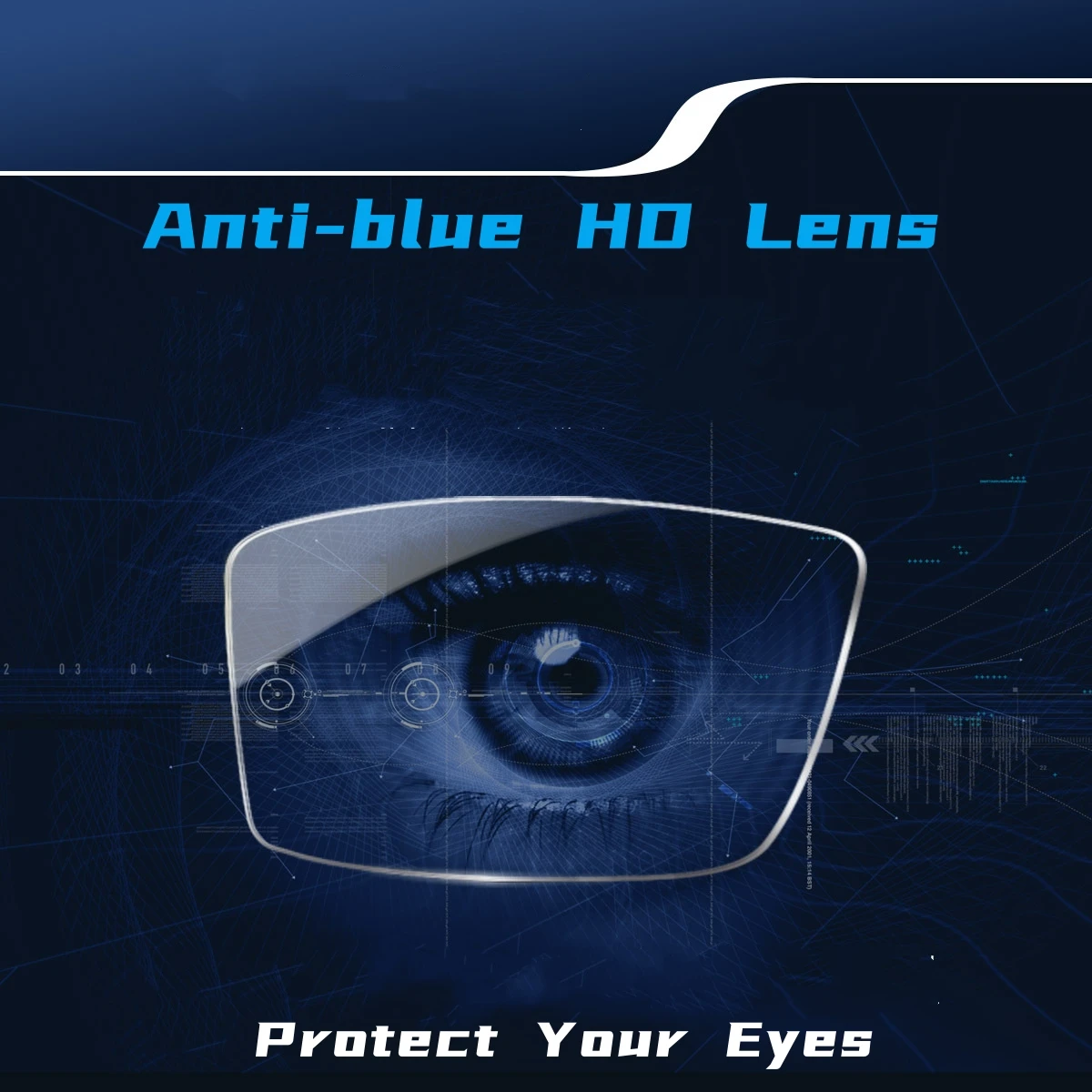 MOMOJA 1.56/1.61/1.67/1.74 HD Aspheric Anti-scratch Anti-reflection Myopia Hyperopia Prescription Anti-blue Light lenses 1 Pair