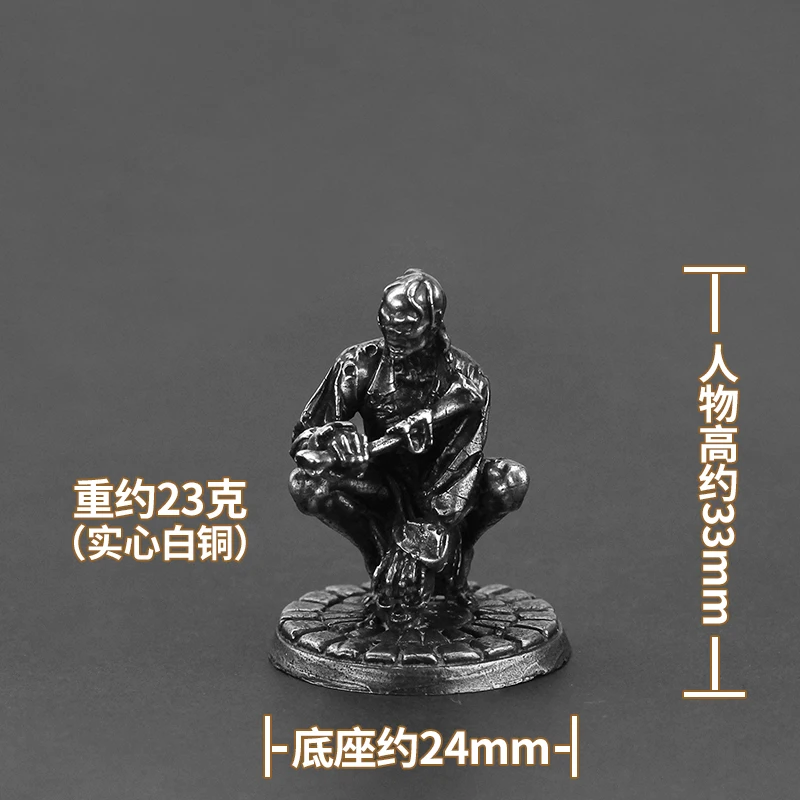 Weiße Messing Action figuren verwandte Vampir Soldat Modelle Desktop-Ornamente Dekore Spielzeug Miniaturen Figuren Zubehör Geschenke