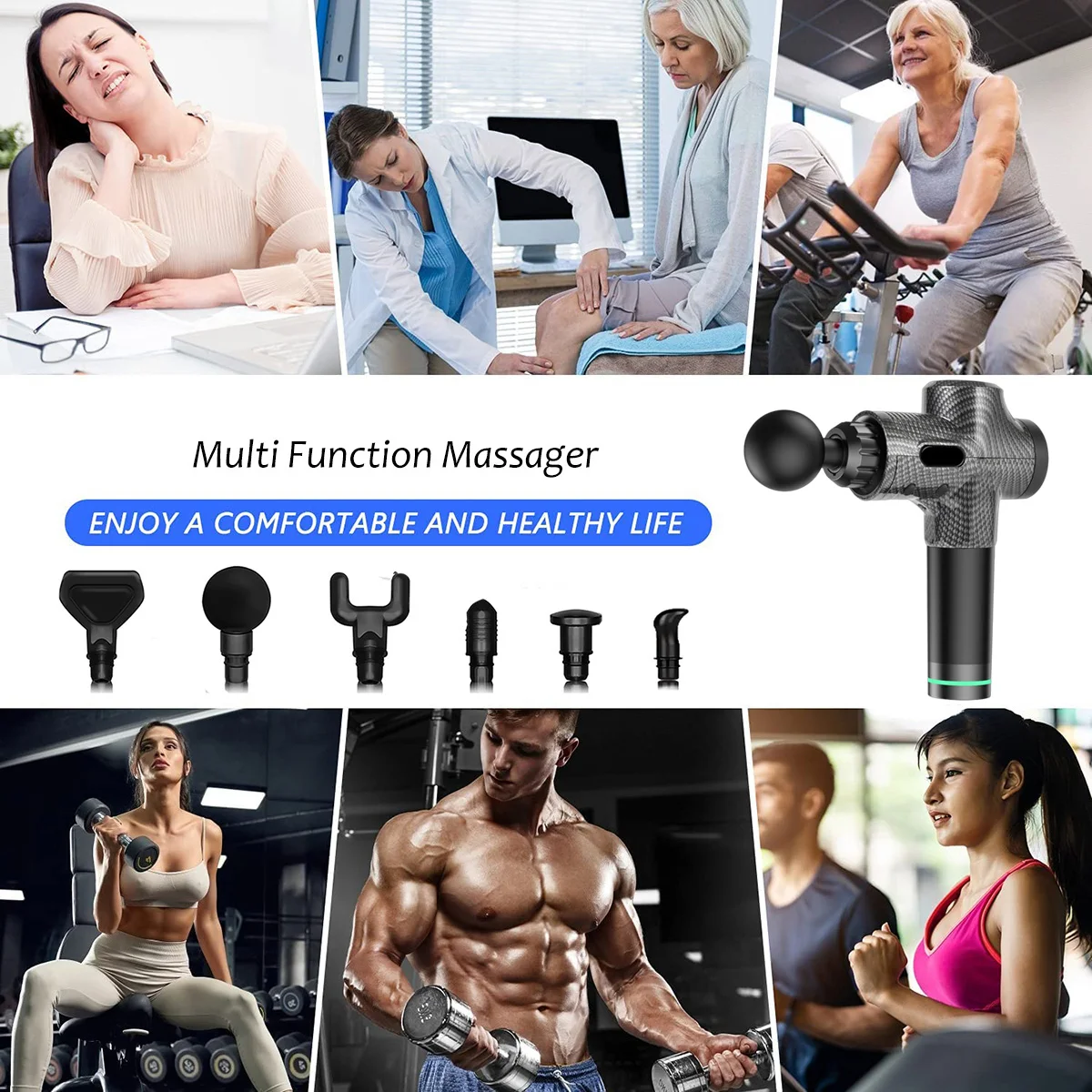 Vibrators Massager and Neck Massage Device and Massage Body Cervical Vibrator Gym Equipment Best Selling Massaging Guns Fitness