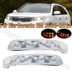 PMFC Side Mirror 4 LED Turn Signal Light Rearview Rear View For KIA Sorento 2009-2012 2013 2014 87623-2P000-FC 87613-2P000-FC
