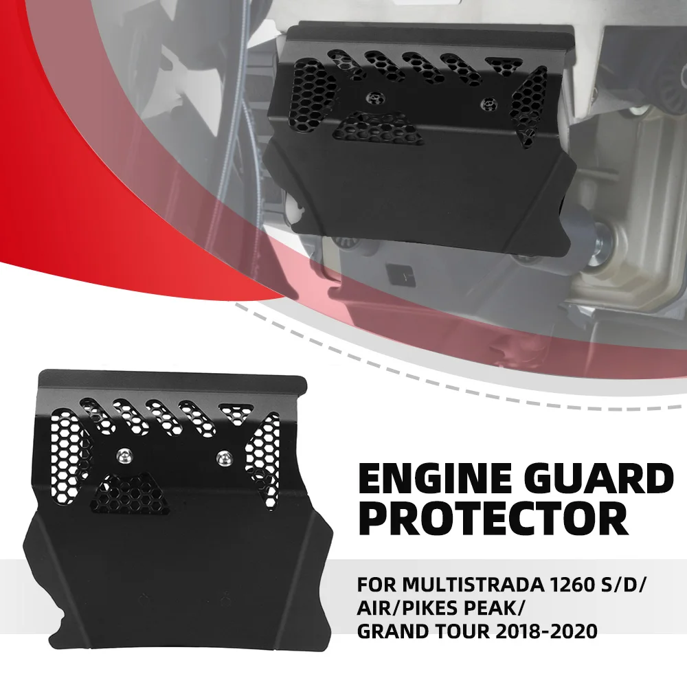 

Motorcycle Engine Guard Accessories Bash Skid Plate Mudguard Cover For Ducati Multistrada 1260 Enduro Pro 2016-2019 2020 2021