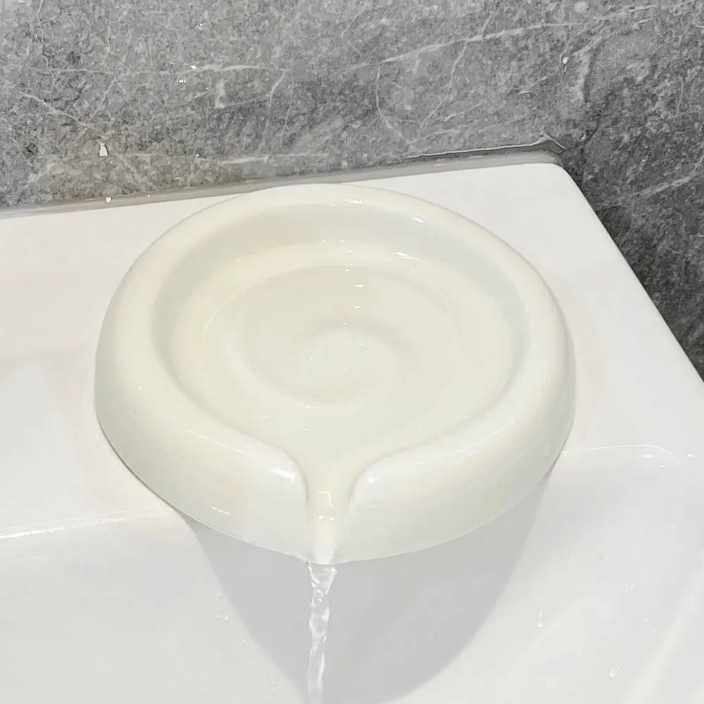 Lollipop Shaped Ceramic Soap Box Moisture-proof Self Draining Water Bathroom Soap Holder Light Luxury Delicate Soap Dish Hotel