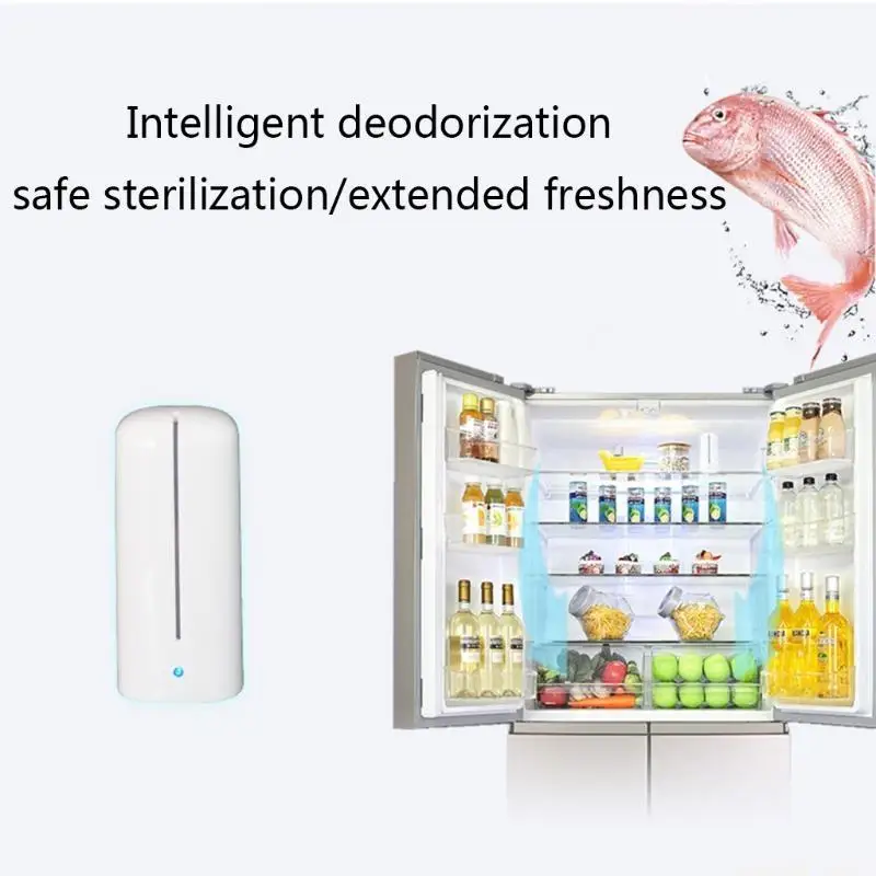 

D0AB Refrigerator Deodorizer 2000MAH Portable Generator Air Purifier for Fridge and Freezer, Shoes, Closet and Car