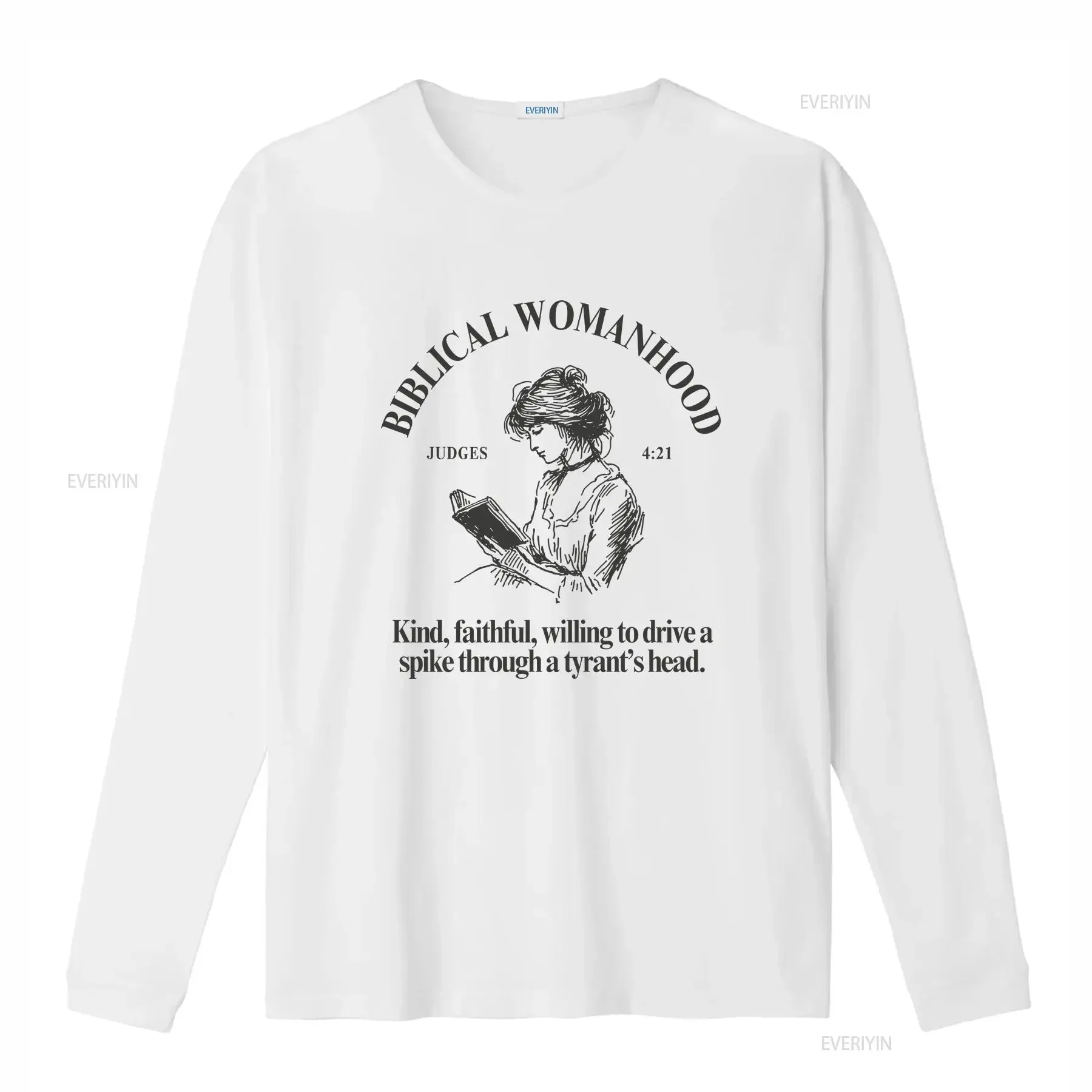 Biblical Womanhood T Shirt for Her Women Religious Christian Scripture Womens Ministry Judges 4 21 Theology Matters vintage