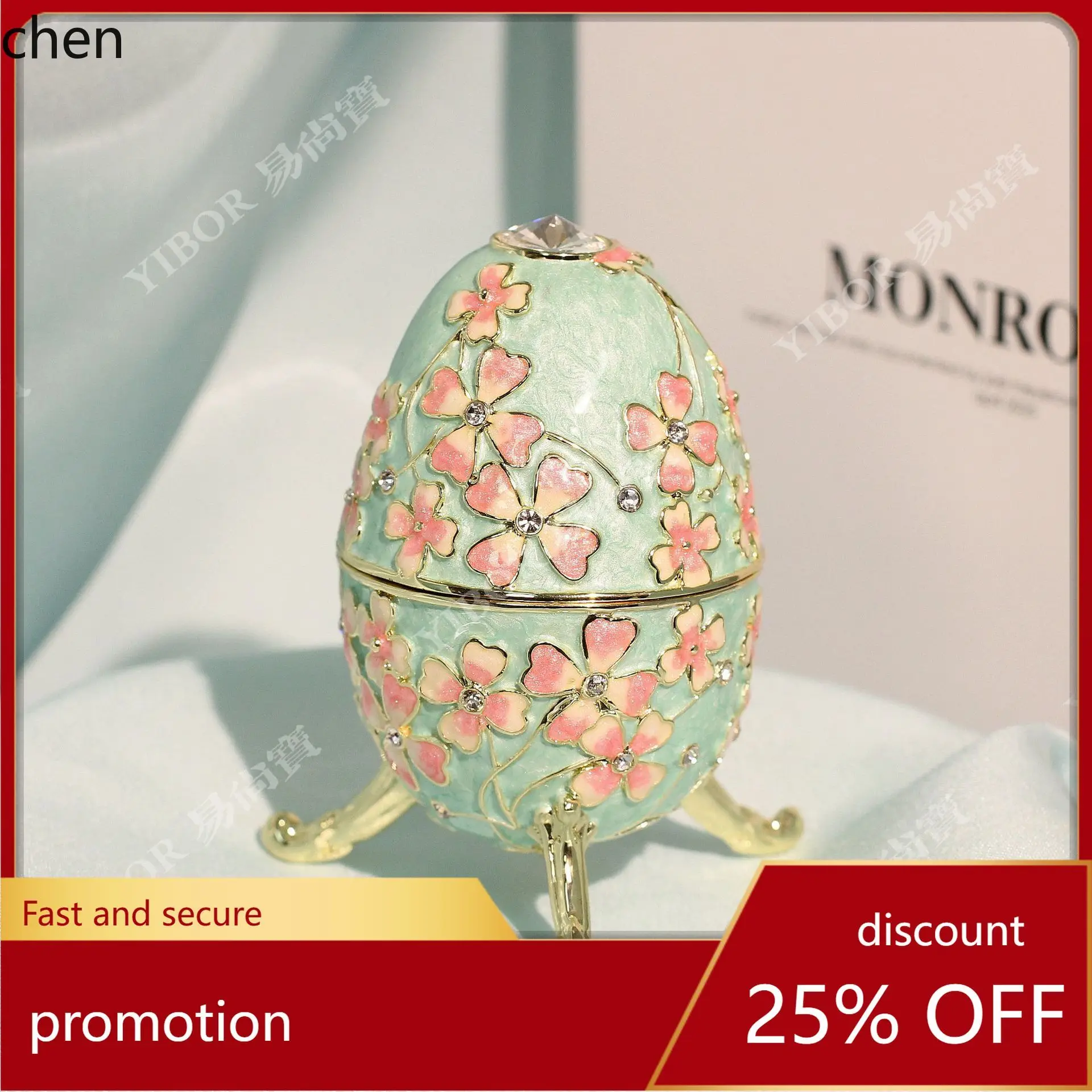 

H1 New Enamel Jewelry Box Easter Egg Creative Ornament Hot Selling Across Borders