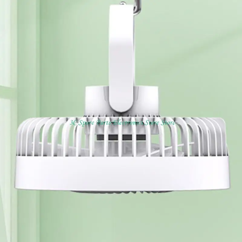 

12pc 1200mh Потолочный вентилятор с подвесным крюком RGB 6.5 -дюймовый вентилятор кемпинга со светодиодным подарком вентилятора