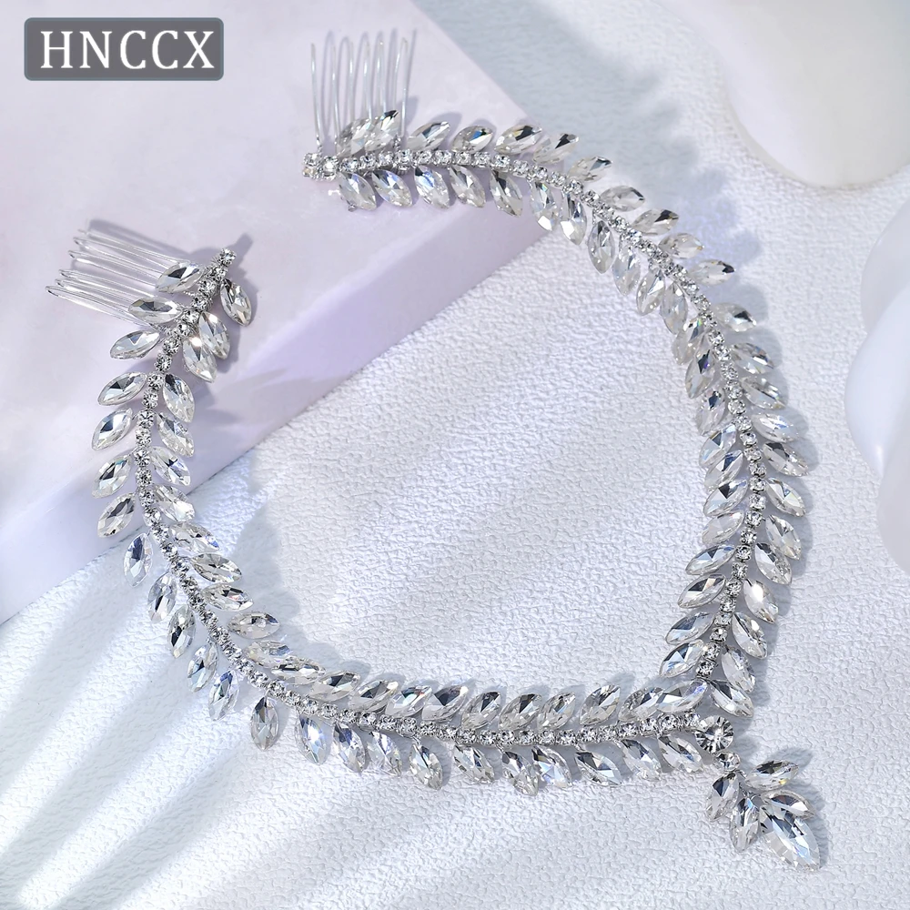 

YouLaPan изысканная свадебная повязка на голову, расческа для волос ручной работы со стразами, элегантные аксессуары для волос для банкетов и танцев для девочек HP529