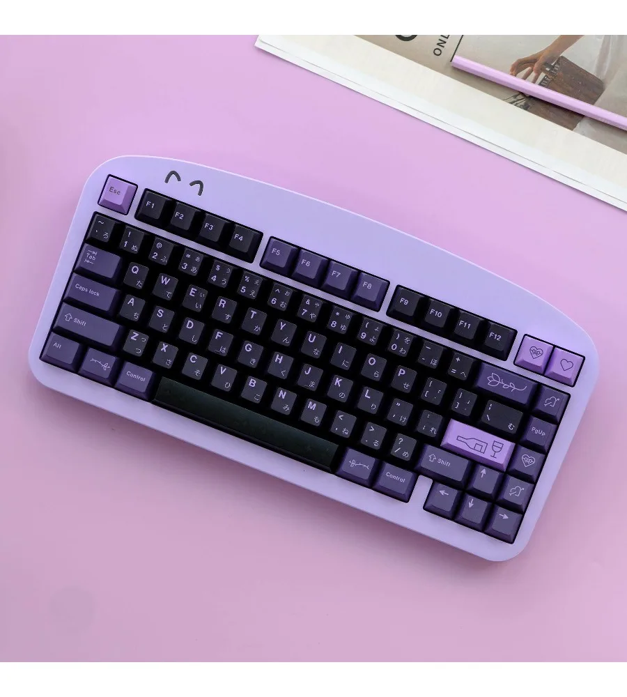 Keycap personality Original height Five-sided sublimation process Suitable for mechanical keyboard First love Keycap 129 keys