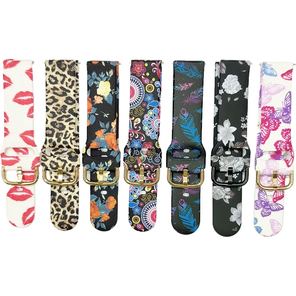 Printed Silicone band For Redmi Watch 5 lite Sport Band For Xiaomi Mi Watch5 Active Wristband Bracelet 18mm 20-22mm accessories image 5