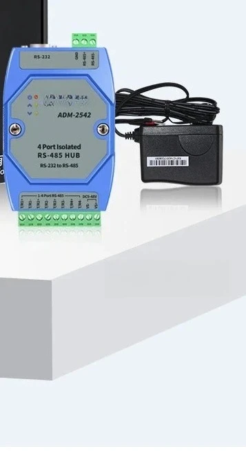 Four-way isolation 485 hub 4-port RS485 distributor 1 minute 4 sharer repeater supports RS232
