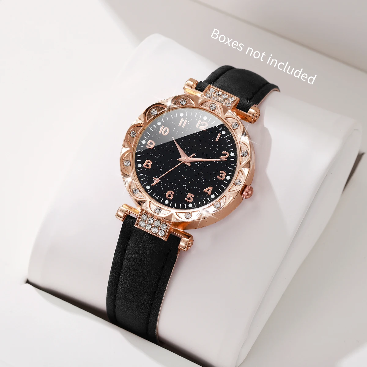 Fashion Arabic Starry Sky Dial Women Quartz Wristwatch Ladies Casual Leather Strap Watch  Relogio Feminino(Without Box)