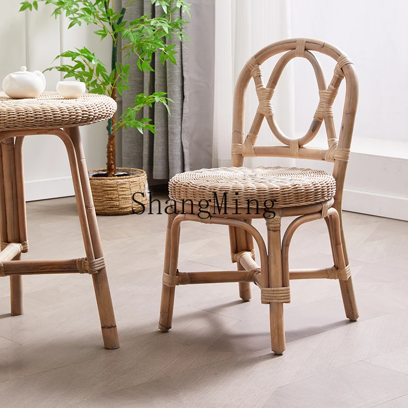 CL rattan small coffee table retro coffee table and chair edge few zen tea table balcony