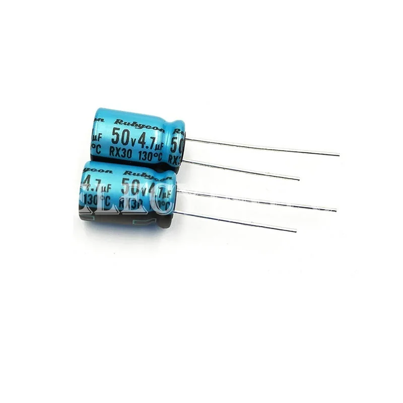 

50V4.7UF RX30 8X11.5 Original Rubycon 50RX304R7M8X11.5 4.7uF 50V Aluminum Electrolytic Capacitor 130℃ For Power Supply