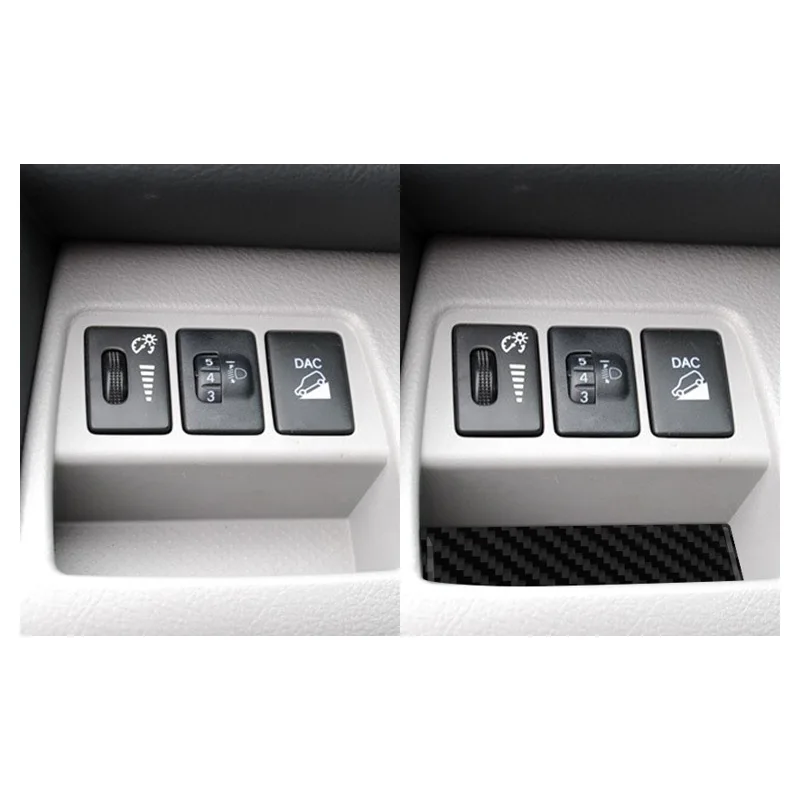 مناسبة لتويوتا القديمة RAV4 06-13 رونغ زومبي التبديل بطاقة طوقا الملحقات الداخلية ألياف الكربون الحقيقية #2