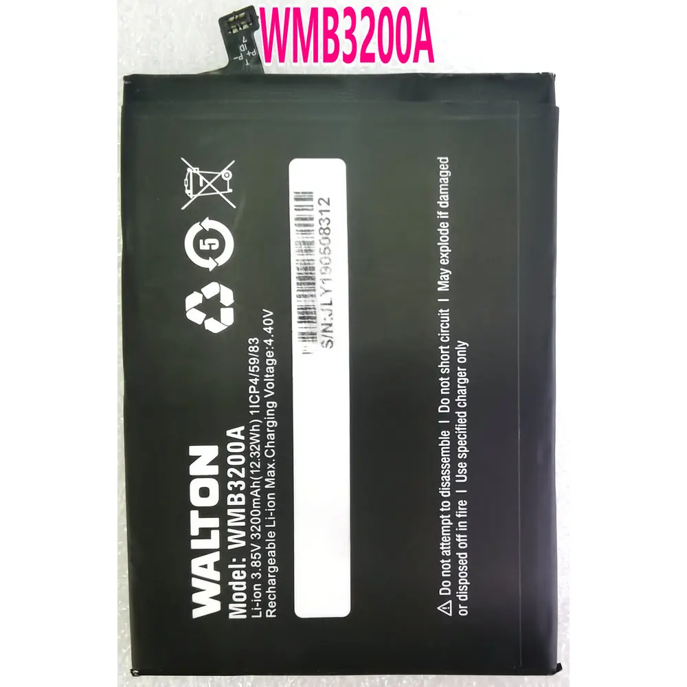 

New Original WALTON WMB3200A Replacement Mobile Phone Battery 3.85V 3200mAh(12.32Wh)