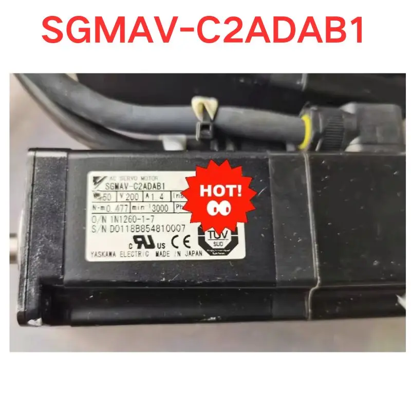 Used OEM disassembled parts SGMAV-C2ADAB1 servo motor Functional test OK