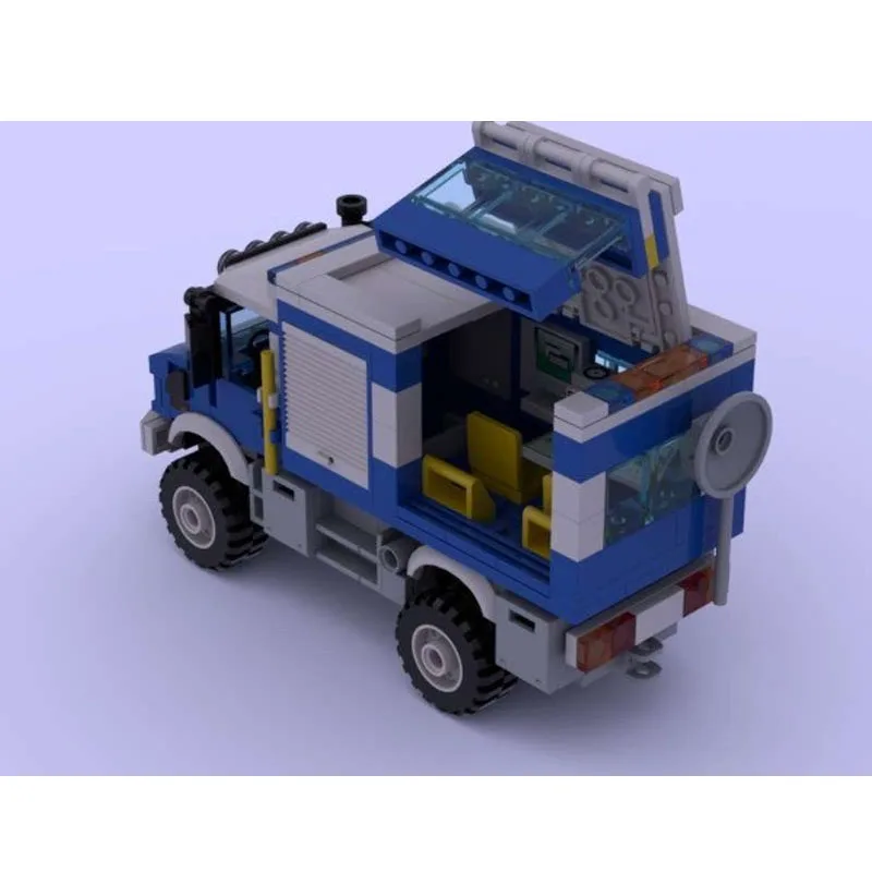 

MOC-134786 City Traffic Mini Police Car Building Block Model 346 Parts MOC Boys Children's Birthday Christmas Toy Gift