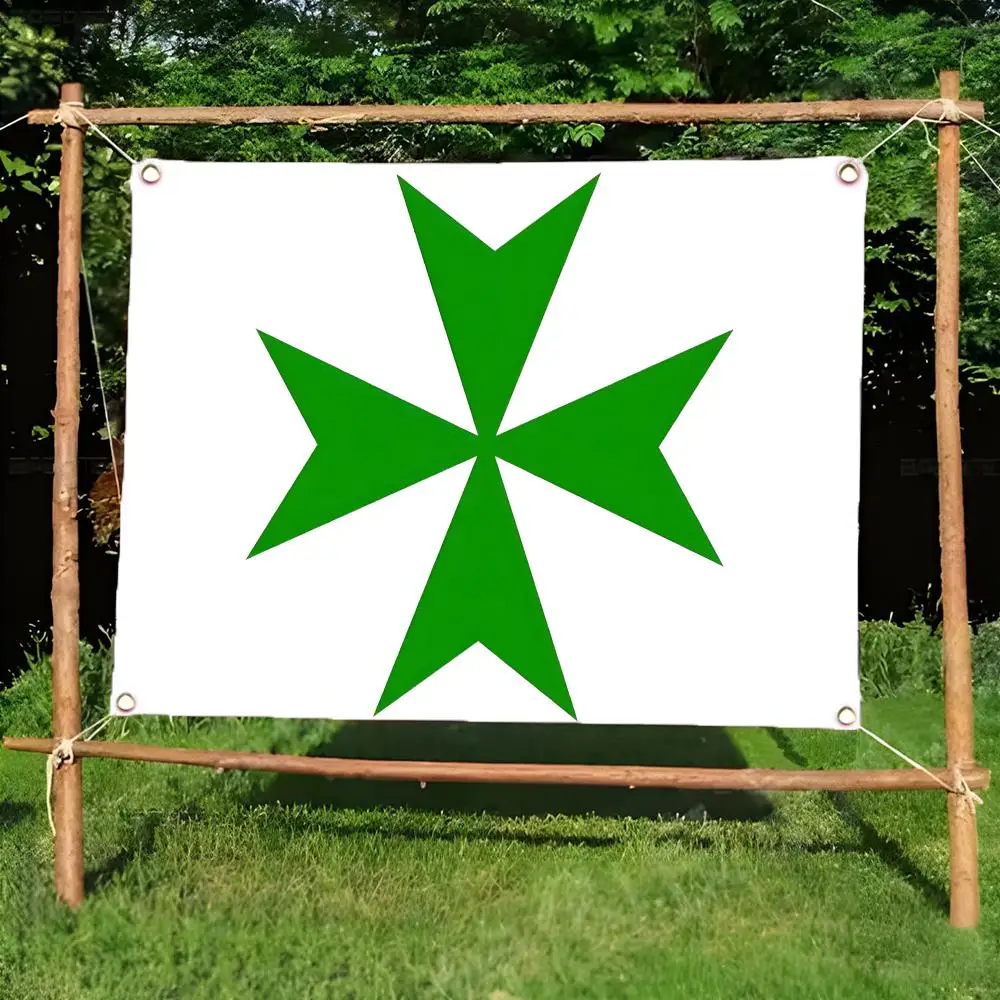 religious knight flag S-Order of Saint Lazarus Flags Daily four ring borderless design indoor outdoor decor easy hang install