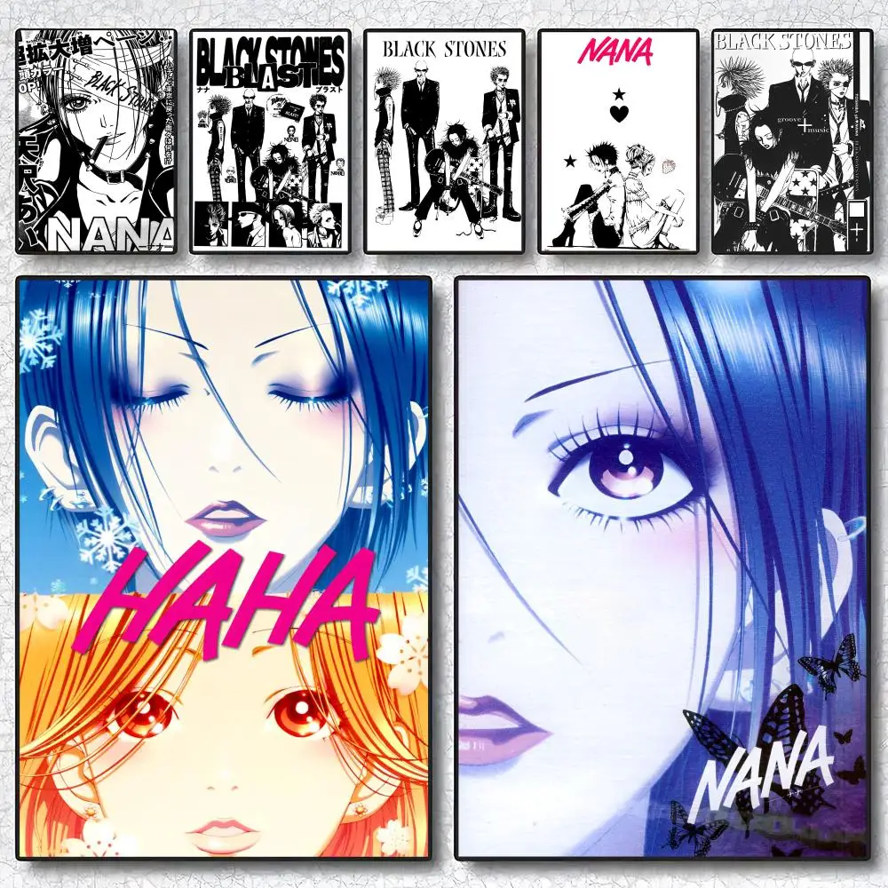 Anime Classic N-Nana Painting Calligraphy Canvas Poster Wall Art interior Hallway Home Decoration Holiday Gifts