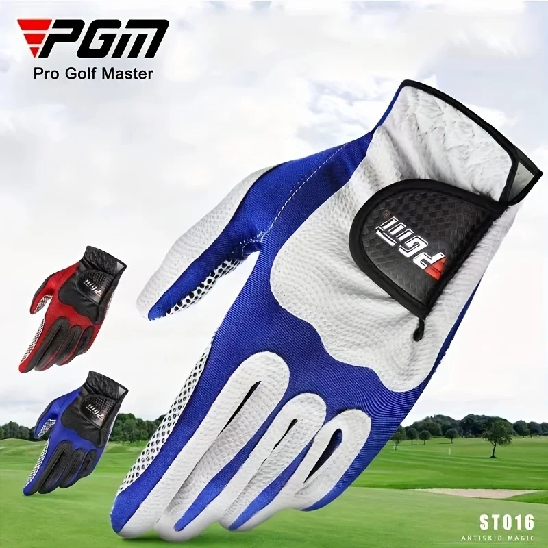 

Pgm 1pc Professional Golf Gloves Non-slip Durable Training Clubs Gloves St016, Golf Accessories