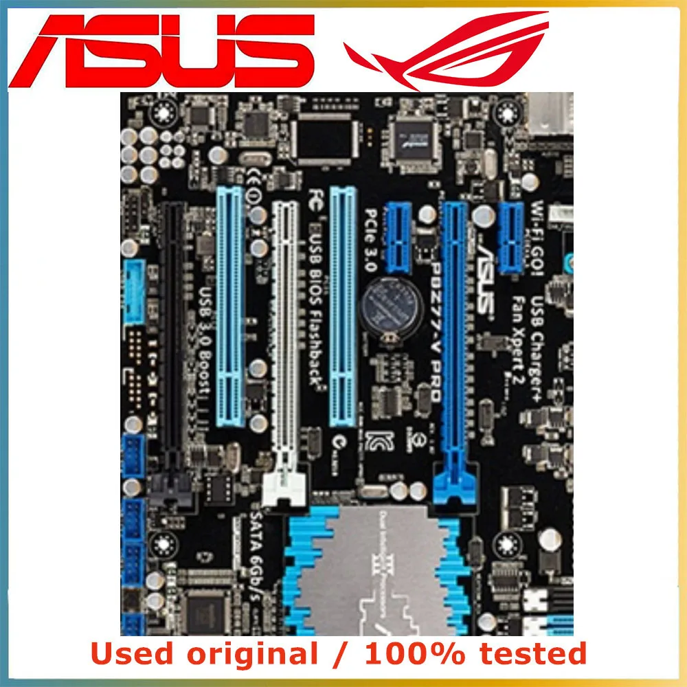 Placa-mãe do computador para ASUS, Desktop Mainboard, Desktop Mainboard, LGA 1155, DDR3, 32G, SATA III, PCI-E 3.0, X16, P8Z77-V PRO, P8Z77