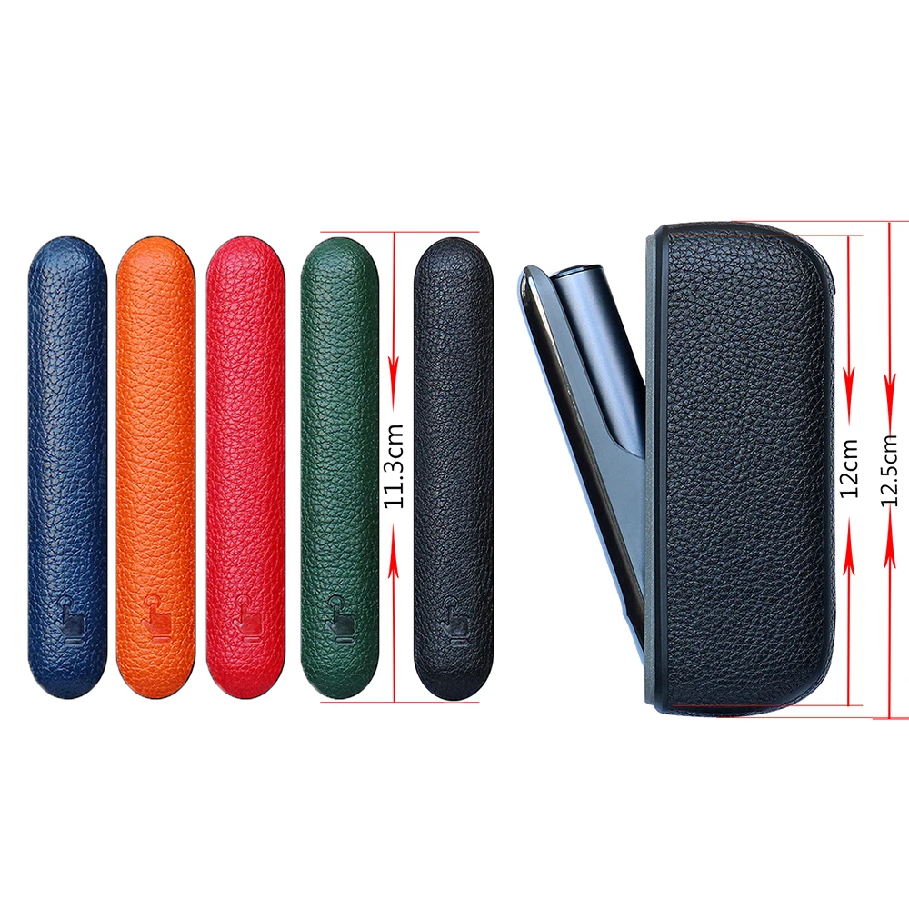 5 Colors Lichee Leather Side Cover for IQOS ILUMA Case Holder Pouch Protective Accessories