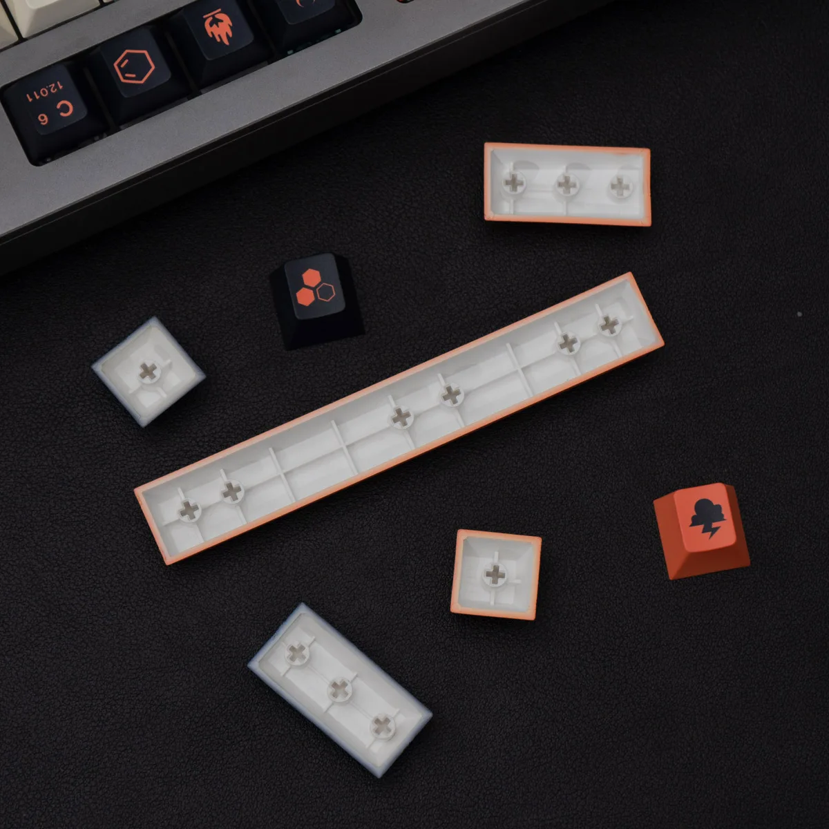 Large Set GMK Carbon Keycaps Cherry Profile Keycap PBT Dye Sub Keycaps For 61 64 68 75 84 980 87 Filco104 Mechanical Keyboard - Image 6