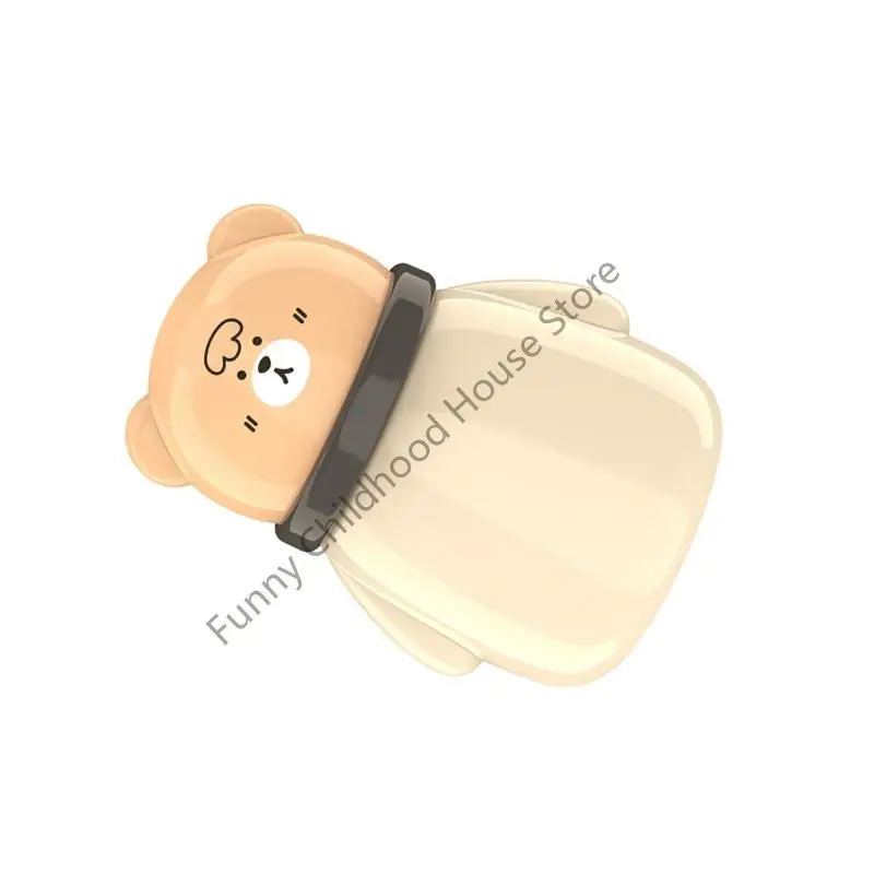 

D0LA Portable Baby Powder Puff Box Storage Case with Soft Sponge for Gentle Dusting Lightweight Travel Friendly Design