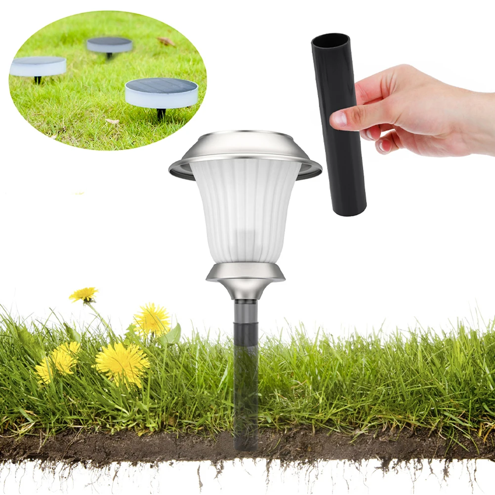 

1Set Solar Light Parts Durable Plastic Joint Replacement Stakes for Outdoor Lights Wind Resistant Rustproof Garden Lighting